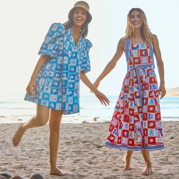 Hunter Bell Quincy Dress Sea Tiles Maxi – Size 2 NWT - Picture 17 of 17